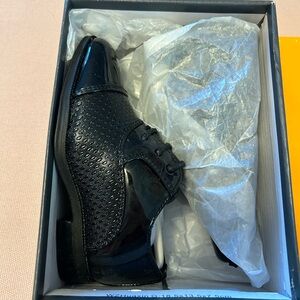 Elegant Black Kids Dress Shoes